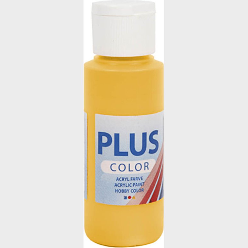 Plus Color Hobbymaling - Akrylfarve - Yellow Sun - 60 Ml