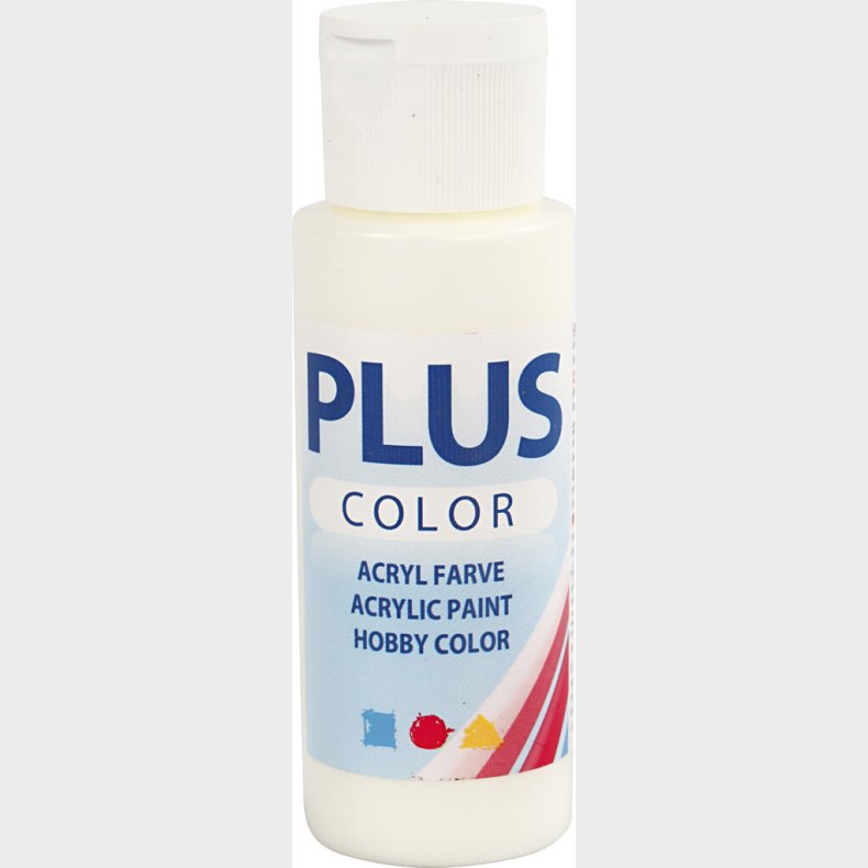 Plus Color Hobbymaling - Akrylfarve - Rhvid - 60 Ml