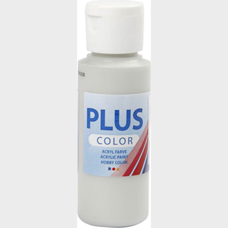 Plus Color Hobbymaling - Akrylfarve - Lys Gr - 60 Ml