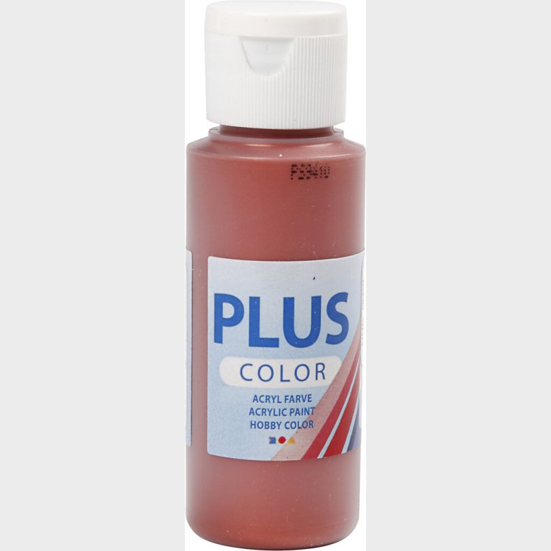 Plus Color Hobbymaling - Akrylfarve - Red Copper - 60 Ml