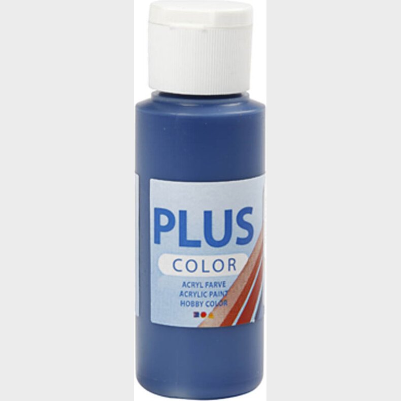 Plus Color Hobbymaling - Akrylfarve - Marinebl - 60 Ml