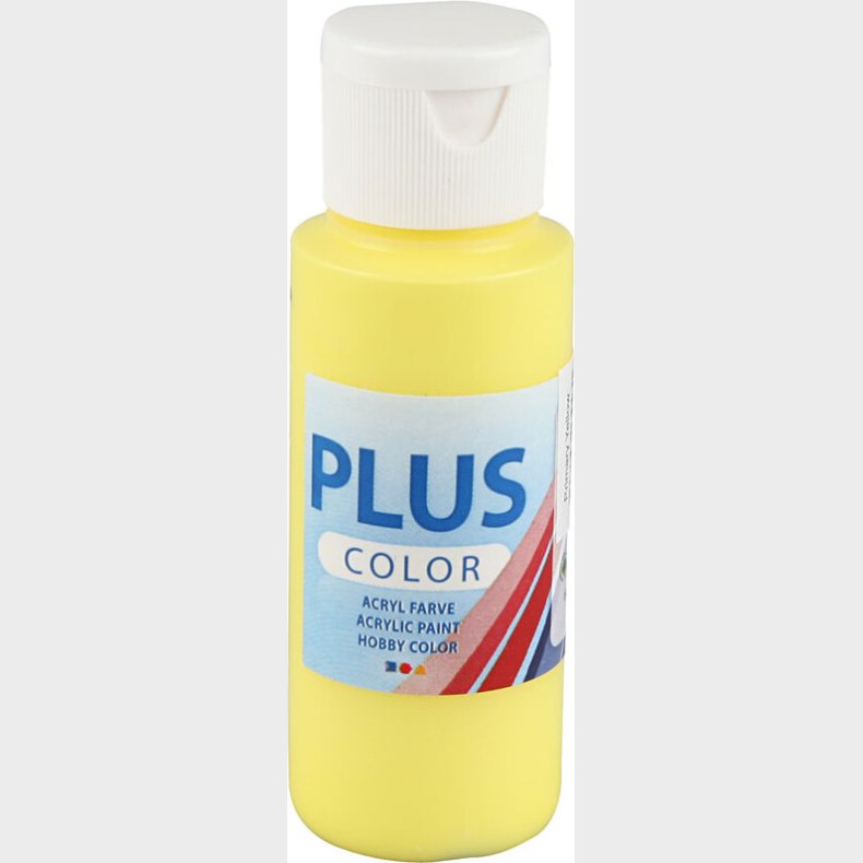 Plus Color Hobbymaling - Akrylfarve - Primr Gul - 60 Ml