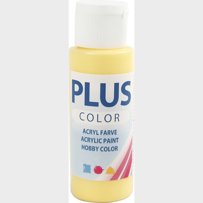 Plus Color Hobbymaling - Akrylfarve - Primrose Yellow - 60 Ml