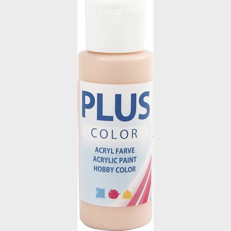 Plus Color Hobbymaling - Akrylfarve - Fersken - 60 Ml