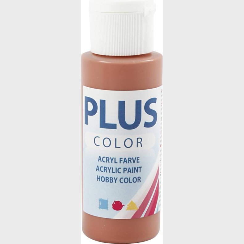 Plus Color Hobbymaling - Akrylfarve - Terrakotta - 60 Ml