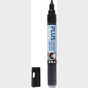 Plus Color Tusch - L 14,5 Cm - Tykkelse 1-2 Mm - Sort - 1 Stk. - 5,5 Ml