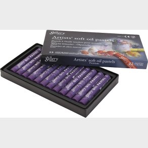 Gallery Oliepastel - L 7 Cm -  11 Mm - Violet - 12 Stk.