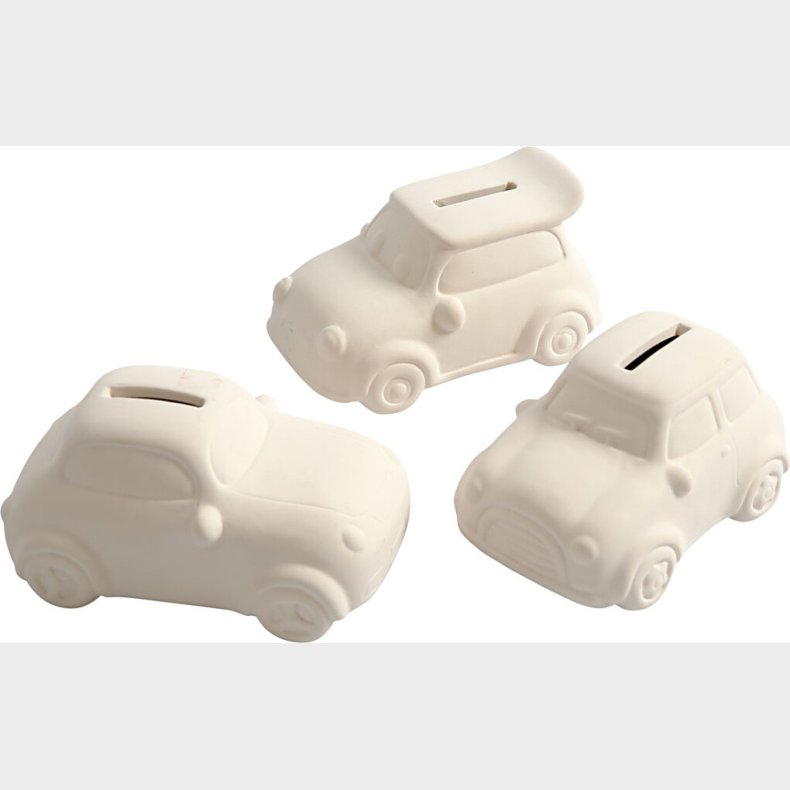 Sparegrise - Biler - Mal Selv - Hvid - 12 Stk