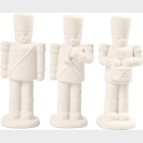 Nddeknkker - H 14 Cm - Hvid - 3 Stk.