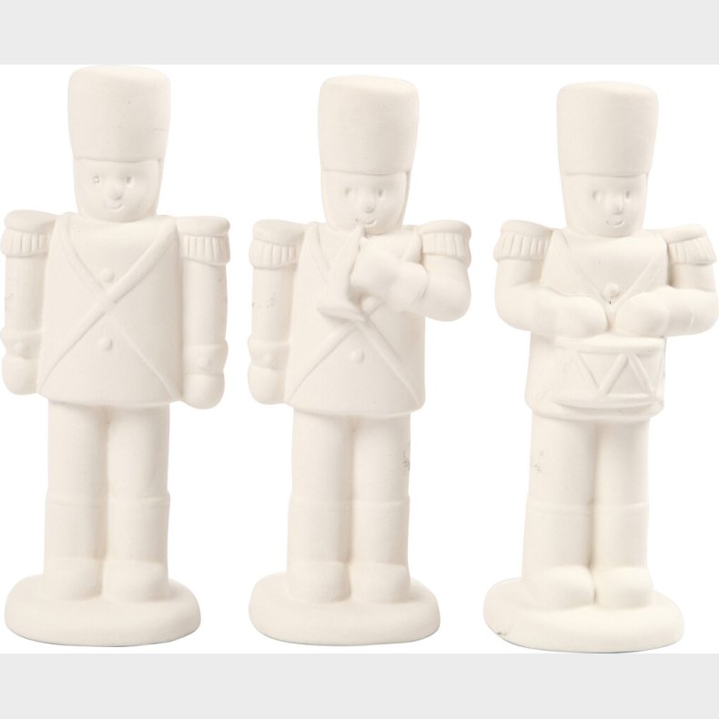 Nddeknkker - H 14 Cm - Hvid - 3 Stk.