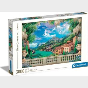 Clementoni Puslespil - Lush Terrace On Lake - High Quality - 3000 Brikker