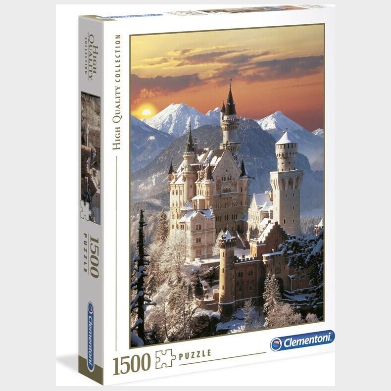 Clementoni Puslespil - Neuschwanstein - High Quality - 1500 Brikker