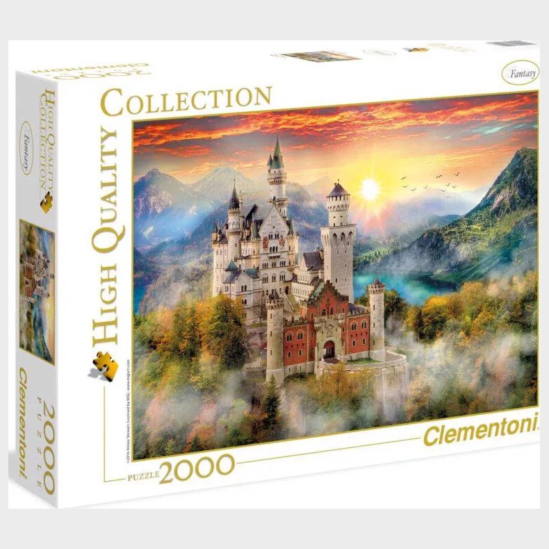 Clementoni Puslespil - Neuschwanstein - High Quality - 2000 Brikker