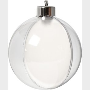 Deko-kugle -  8 Cm - Transparent - 5 Stk.