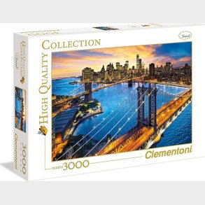 Clementoni Puslespil - New York - High Quality - 3000 Brikker