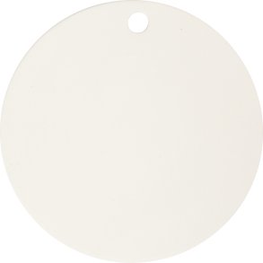 Platte -  15 Cm - Tykkelse 0,5 Cm - Hvid - 1 Stk.