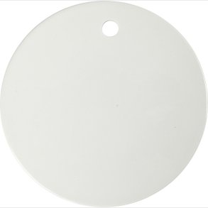 Platte -  15 Cm - Tykkelse 0,5 Cm - Hvid - 1 Stk.