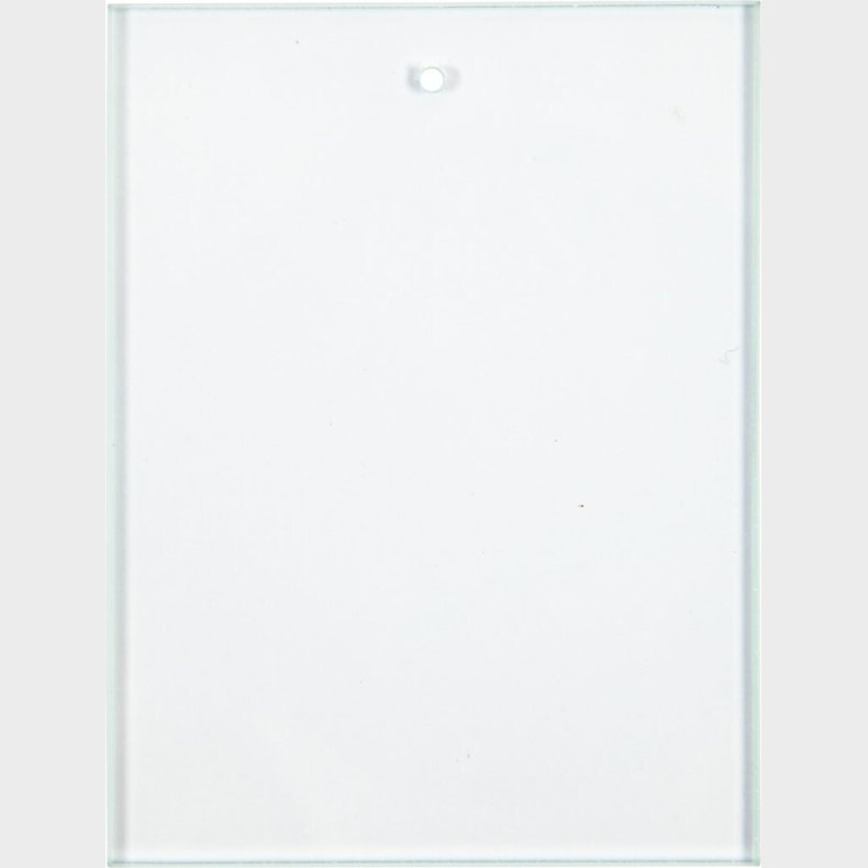 Glasplade - Str. 8x6 Cm - Tykkelse 3 Mm - 10 Stk.