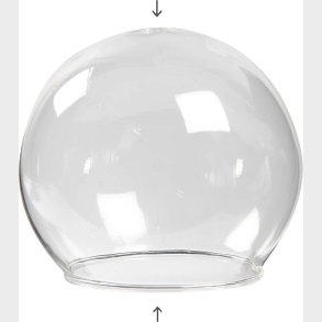 Kugleformet Glasklokke -  8 Cm - Hulstr. 5 Cm - Transparent - 4 Stk.