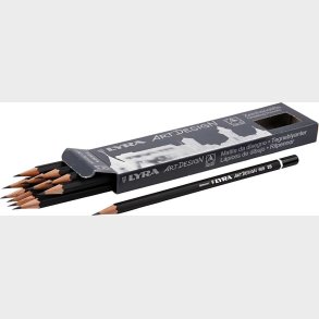 Art Design Tegneblyanter -  6,9 Mm - Hrdhed 2b - Mine 1,8 Mm - 12 Stk.