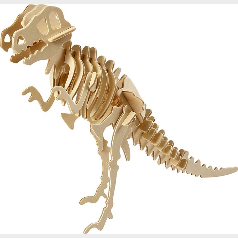 3d Tr Puslespil - Dinosaur - 33x8x23 Cm