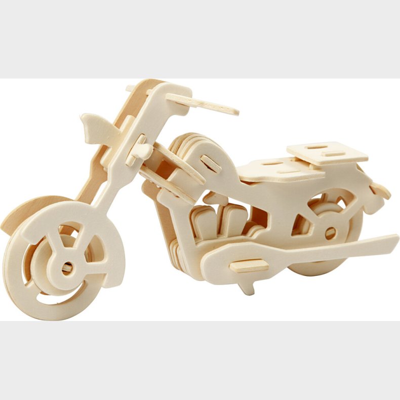 3d Tr Puslespil - Motorcykel - 19x9x9 Cm