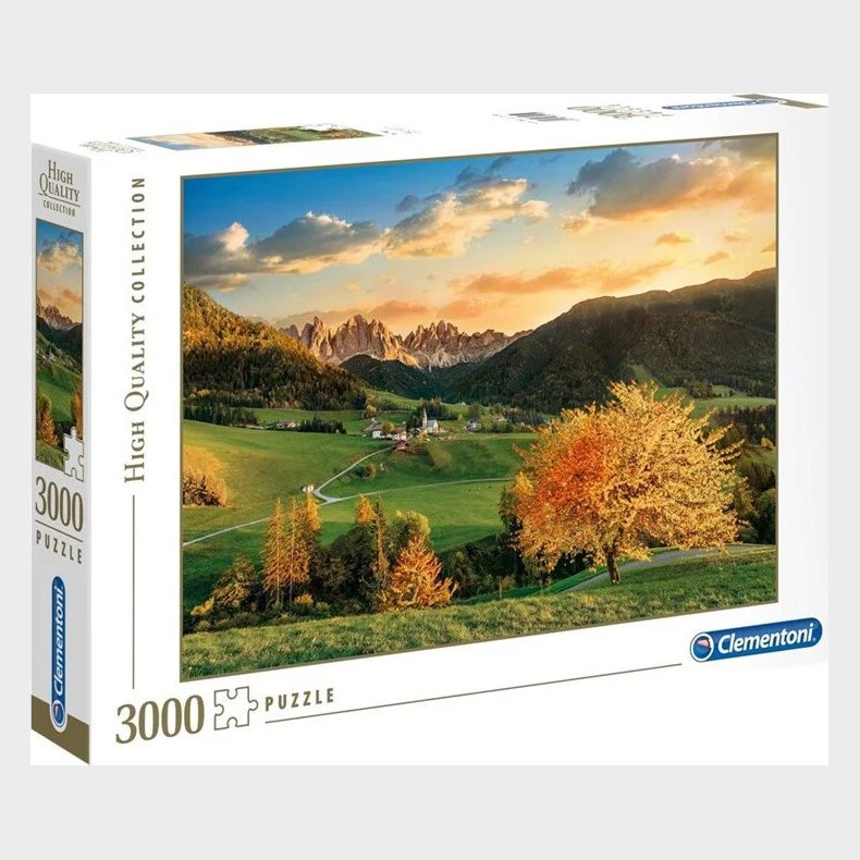 Clementoni Puslespil - The Alps - High Quality - 3000 Brikker