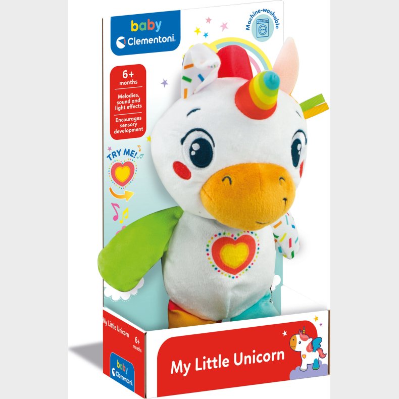 Enhjrning Bamse Med Lys Og Lyd - My Little Unicorn - Clementoni