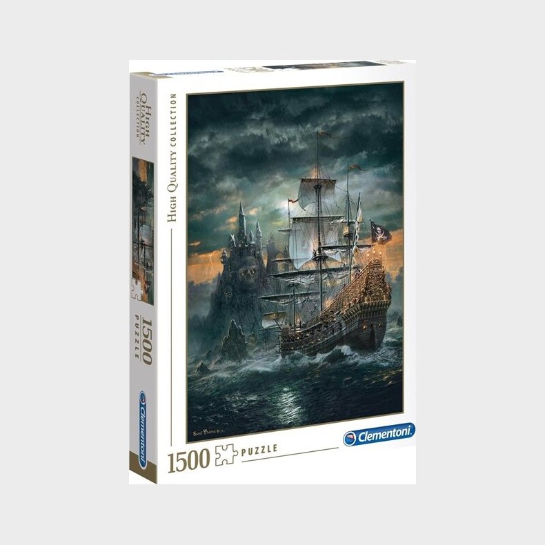 Clementoni Puslespil - The Pirates Ship - High Quality - 1500 Brikker