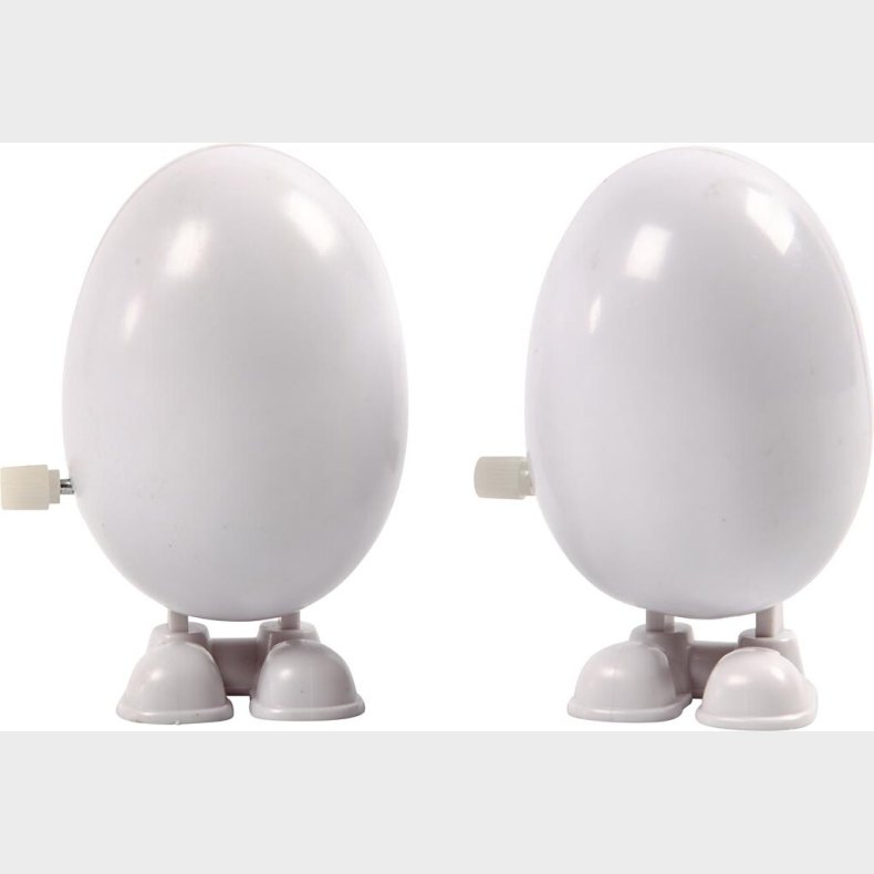 Dekorationsfigurer - Mekaniske - Hvid - 2 Stk