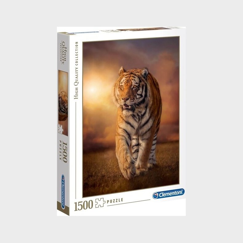 Clementoni Puslespil - Tiger - High Quality - 1500 Brikker