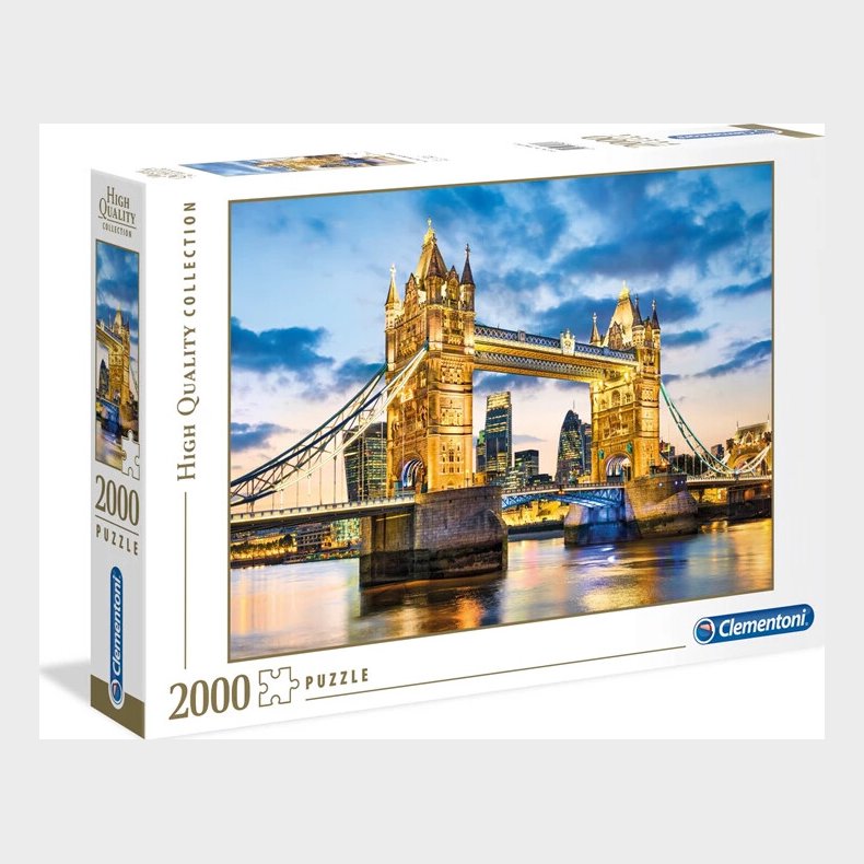 Clementoni Puslespil - Tower Bridge - High Quality - 2000 Brikker