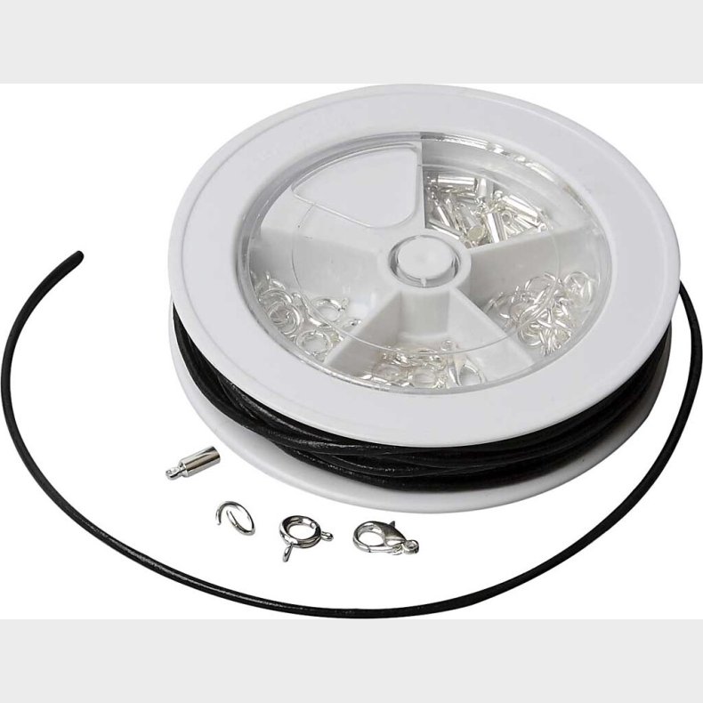 Smykke Startst - Ldersnre - Sort - Forslvet