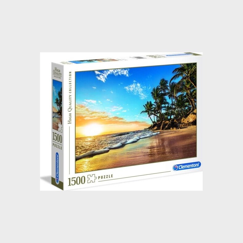 Clementoni Puslespil - Tropical Sunrise - High Quality - 1500 Brikker