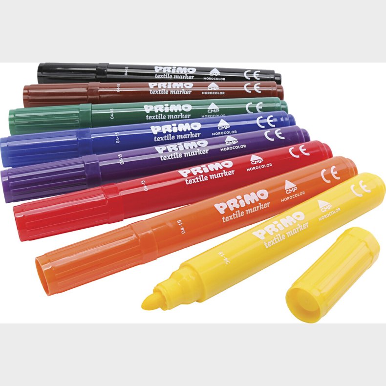 Tekstiltuscher - Forskellige Farver - 8 Stk.