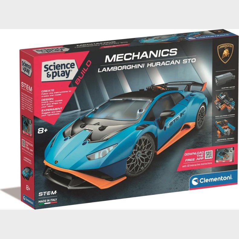 Clementoni - Science And Play Build - Mechanics - Lamborghini Huracan Sto