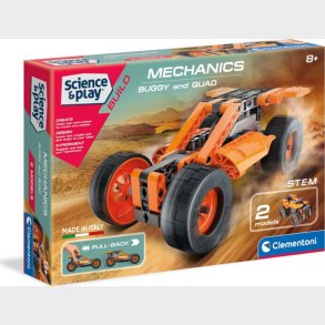 Clementoni - Science And Play Build - Mechanics - Buggy And Quad