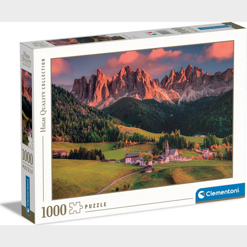 Clementoni Puslespil - Dolomites - High Quality - 1000 Brikker