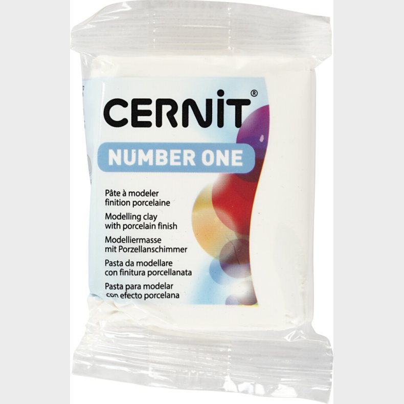 Cernit - Ler - Number One - Uigennemsigtig Hvid - 027 - 56 G