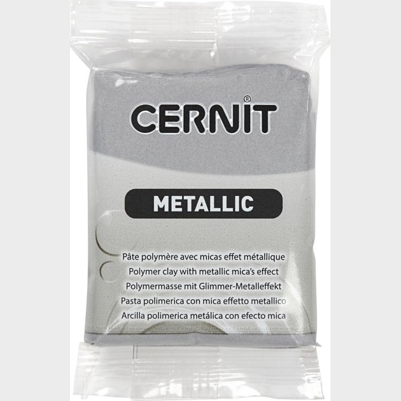 Cernit - Ler - Metallic - Slv - 080 - 56 G