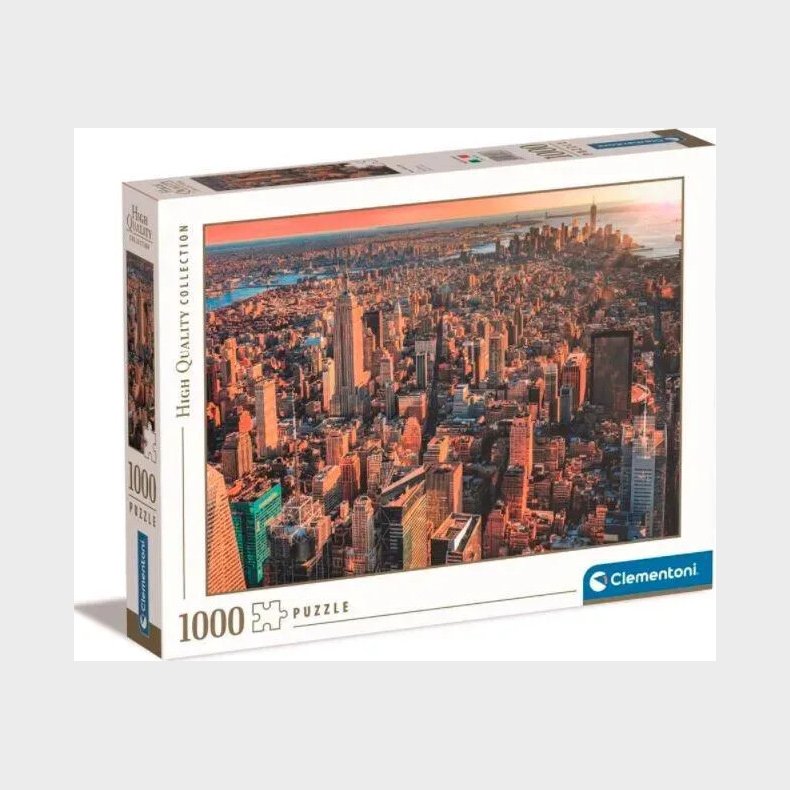 Clementoni Puslespil - New York - High Quality - 1000 Brikker