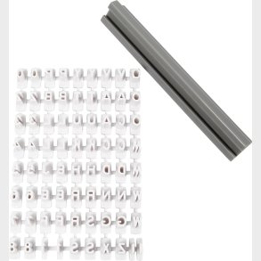 Stempelst - Bogstaver - Tal - H 6 Mm - Hvid