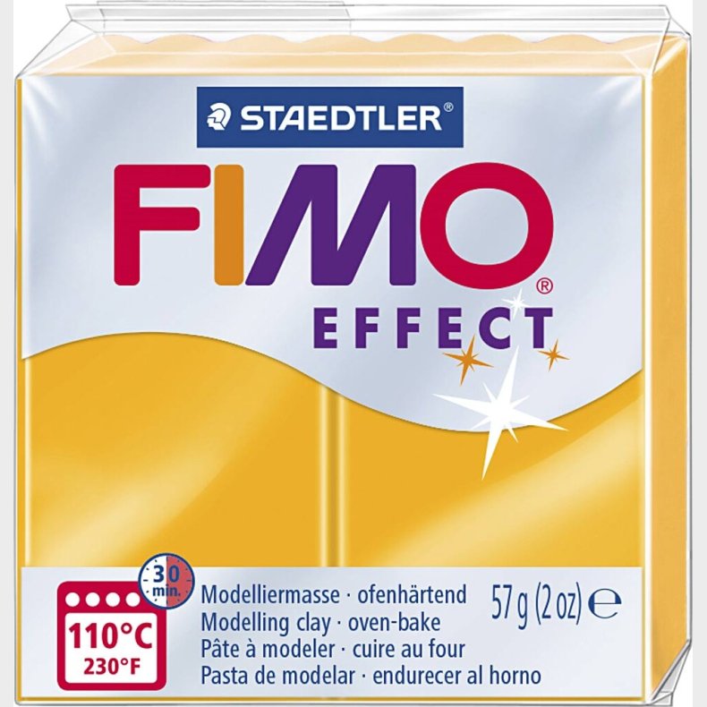 Fimo - Ler Til Ovn - Effect - Neon Orange - 57 G