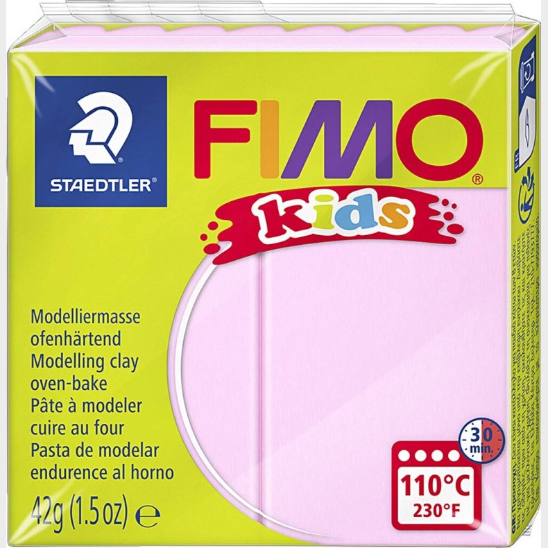 Fimo - Ler Til Ovn - Kids - Rosa - 42 G