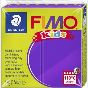 Fimo - Ler Til Ovn - Kids - Lilla - 42 G