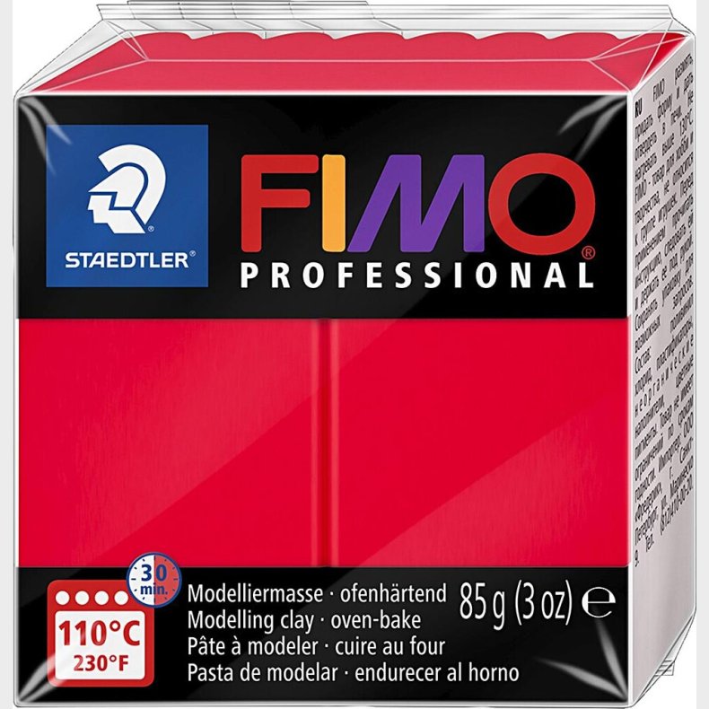 Fimo - Ler Til Ovn - Professional - Rd - 85 G