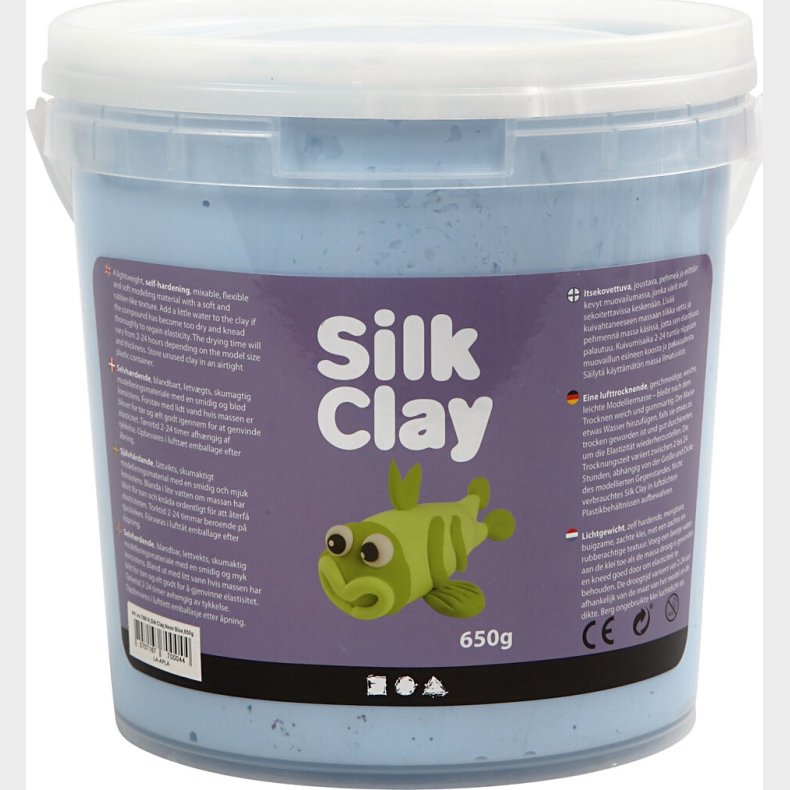 Silk Clay - Neon Bl -modellervoks I Spand - 650 G