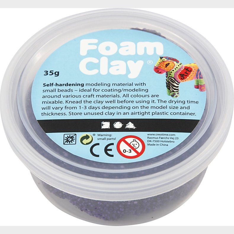 Foam Clay - Lilla - Modellervoks - 35 G