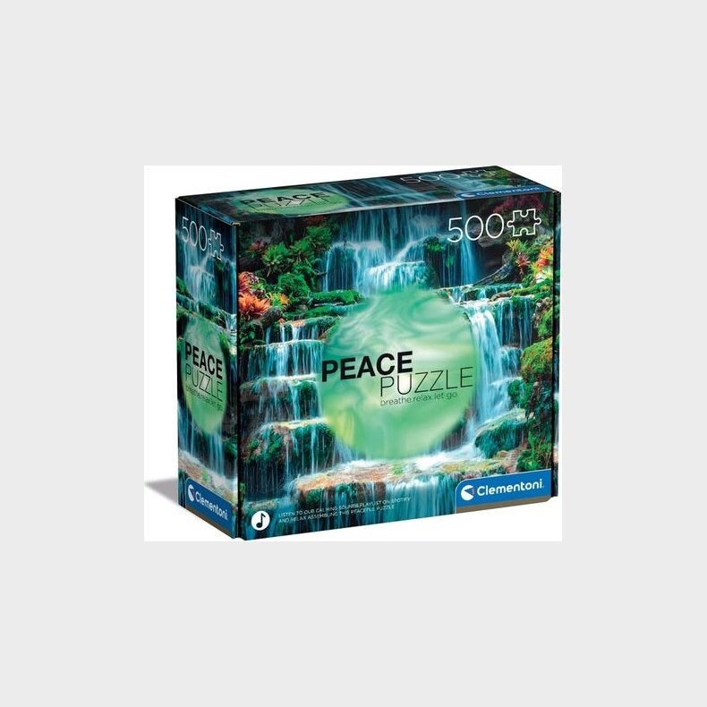 Clementoni Puslespil - Flow - Peace Collection - 500 Brikker