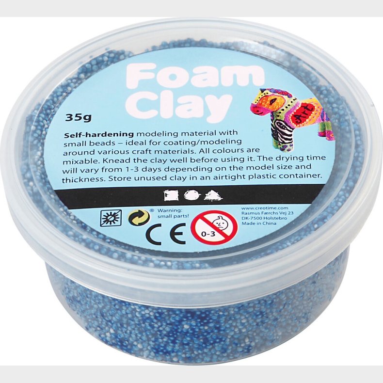 Foam Clay - Bl - Modellervoks - 35 G